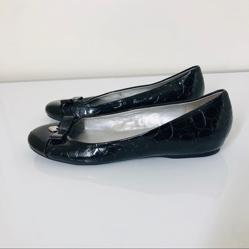 Coach Black Embossed Loafers